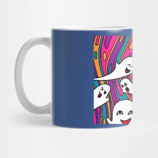 Funny Little Ghosts Halloween Mug